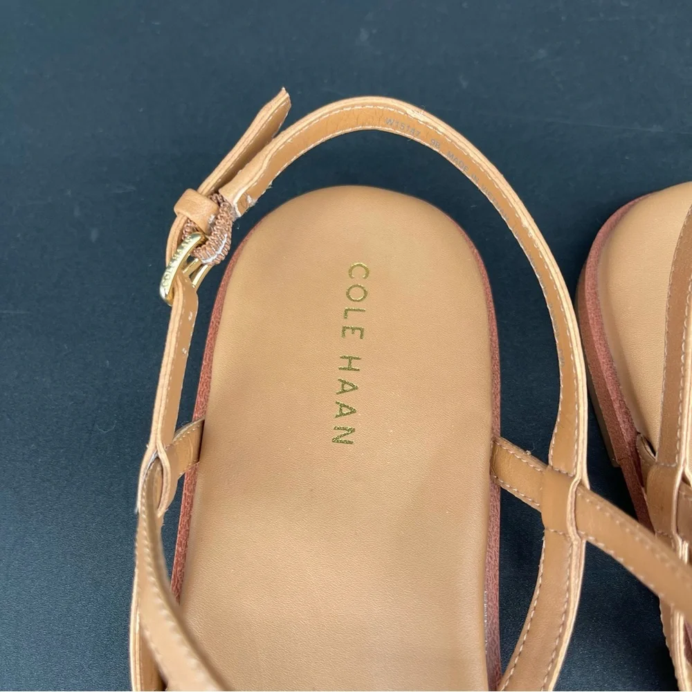 New ~ COLE HAAN Flora Leather Thong Sandals Size 9